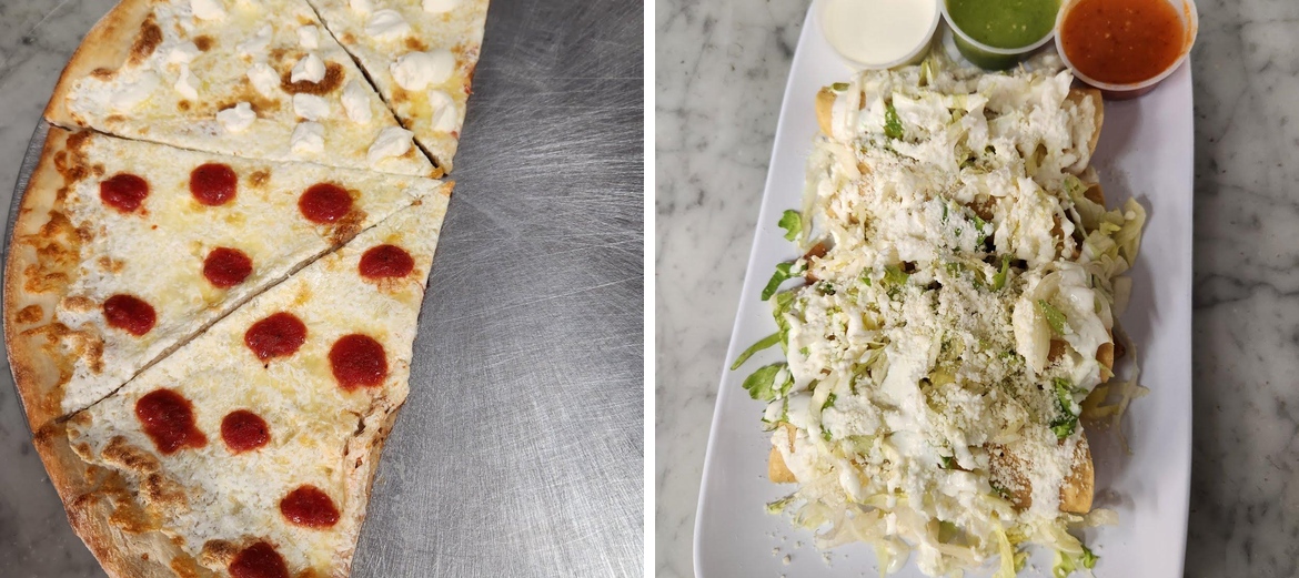 The Mendieta's Pizza Y Mas Menu